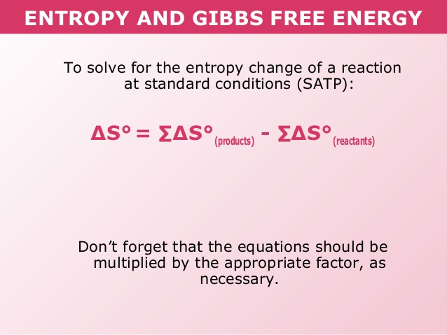 calculating entropy equation